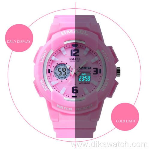 SMAEL Brand Fashion Women Sports Watches LED Digital